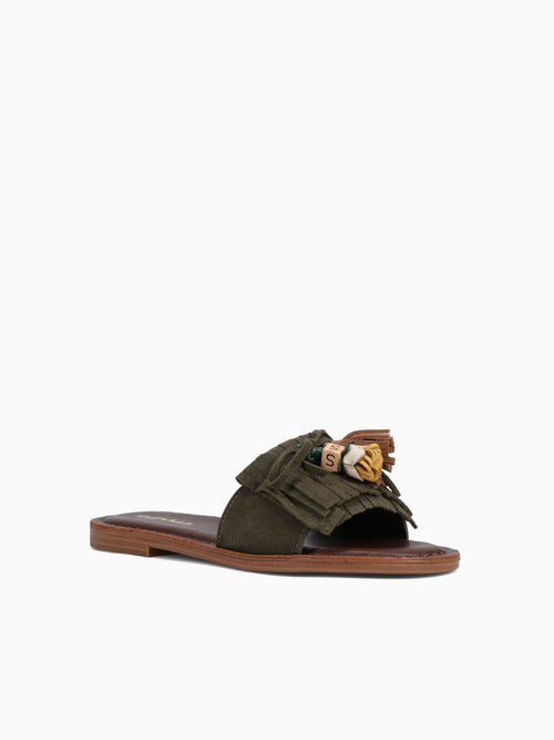 Frieda Green Suede Leather Green / 5 / M
