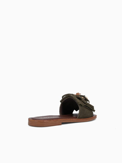 Frieda Green Suede Leather Green / 5 / M