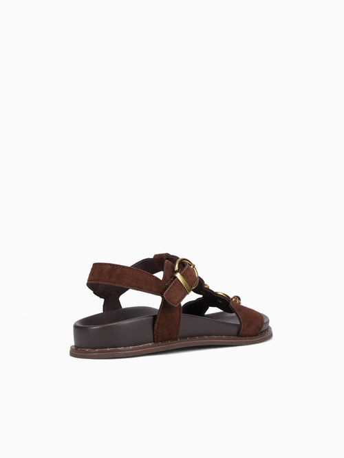 Klara Coffee Suede Leather Brown / 5 / M