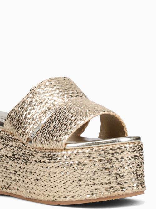 Marwa Lt Gold Weave Gold / 5 / M