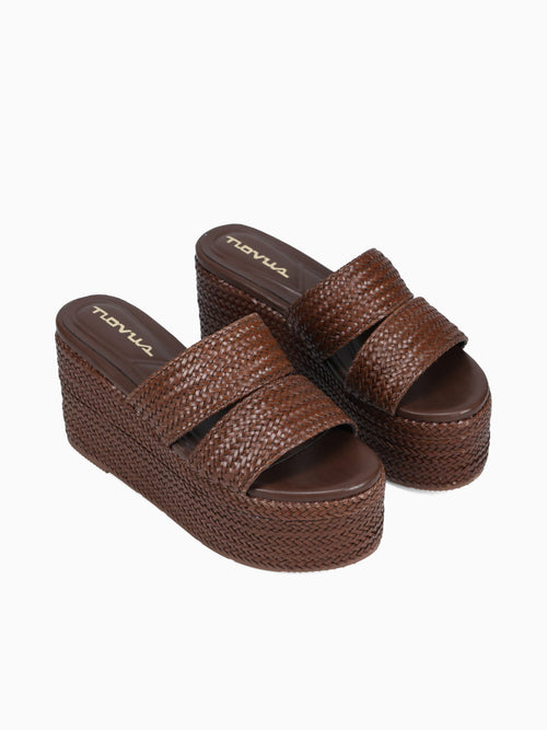 Marwa Brown Weave Brown / 5 / M