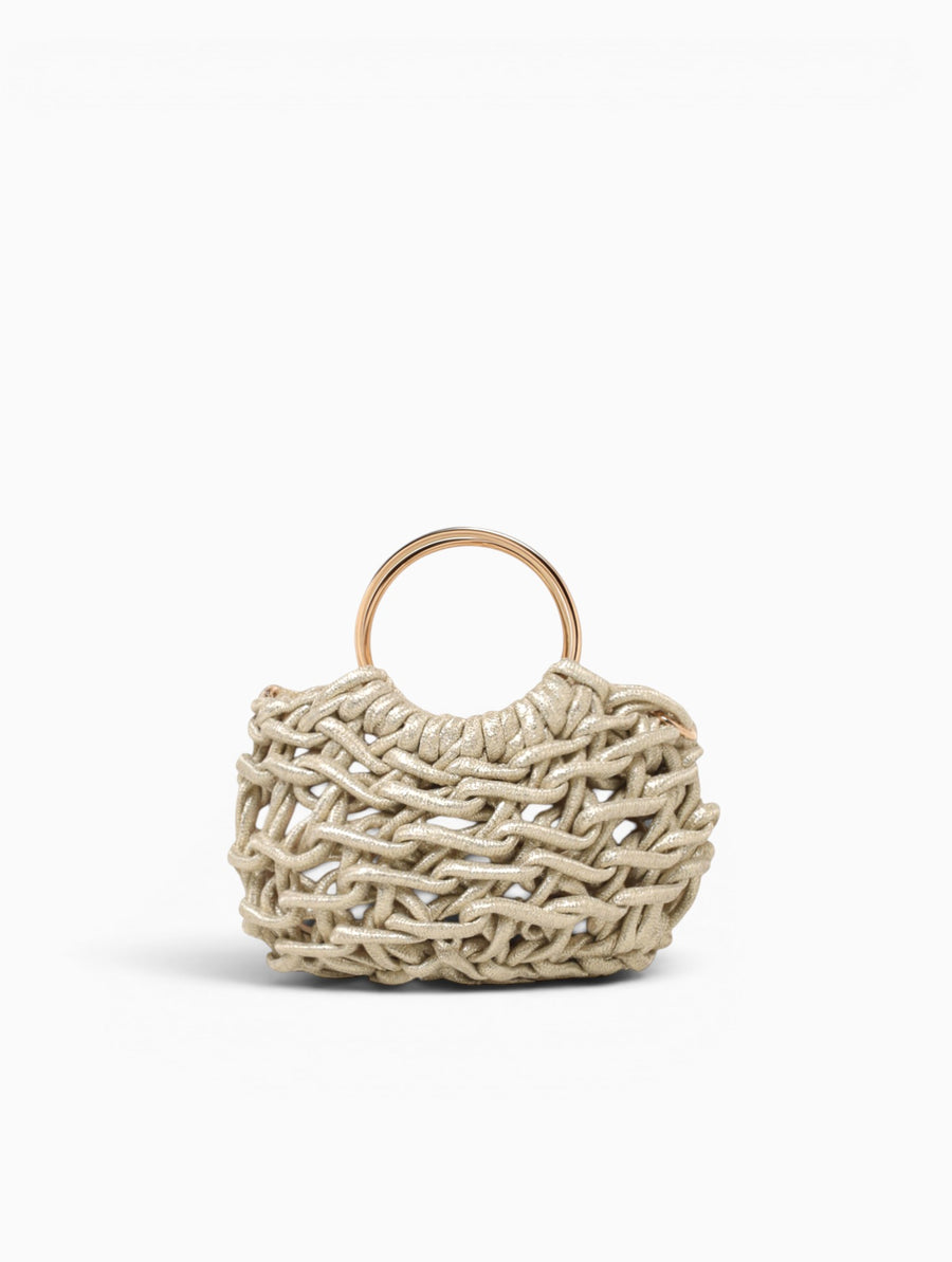 Leia Top Handle Light Gold Gold