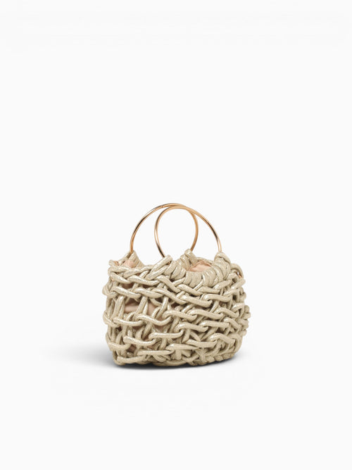Leia Top Handle Light Gold Gold
