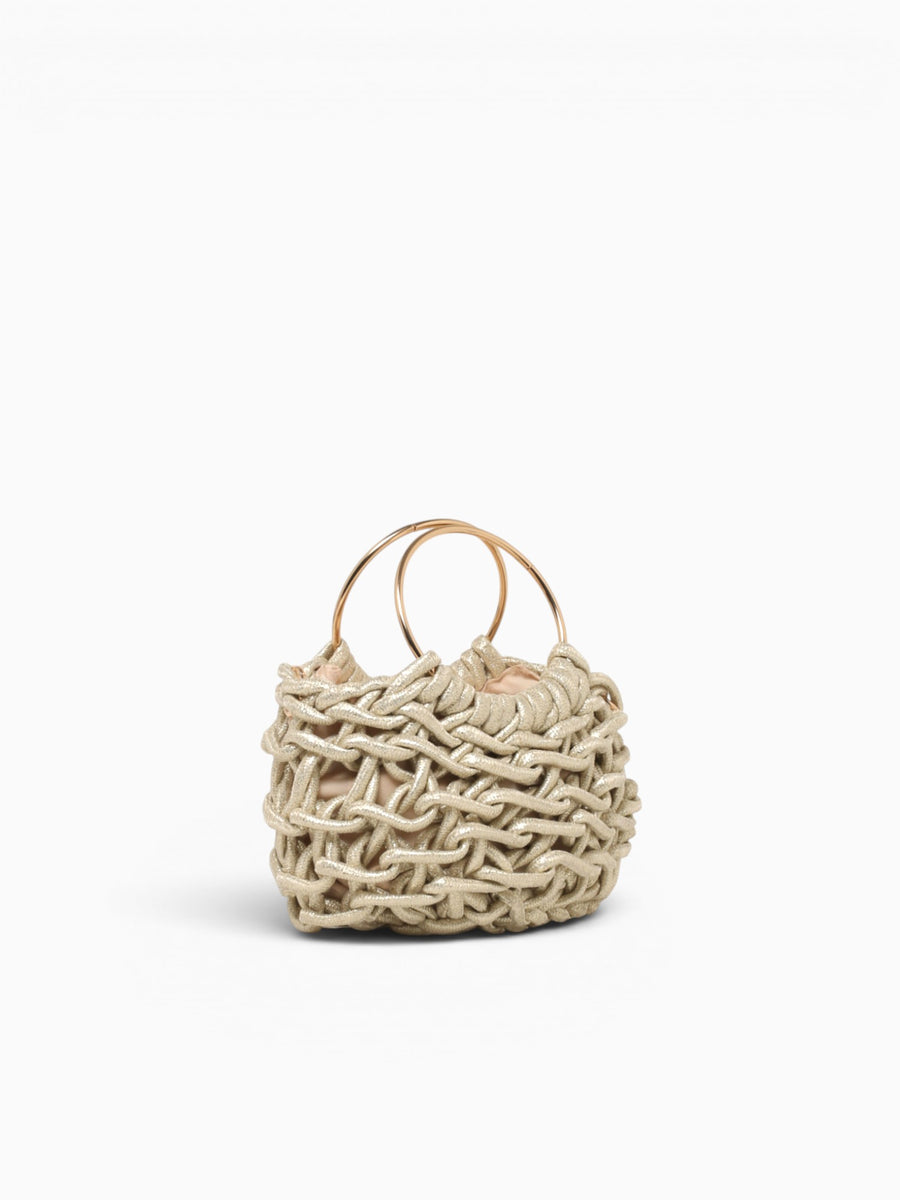 Leia Top Handle Light Gold Gold