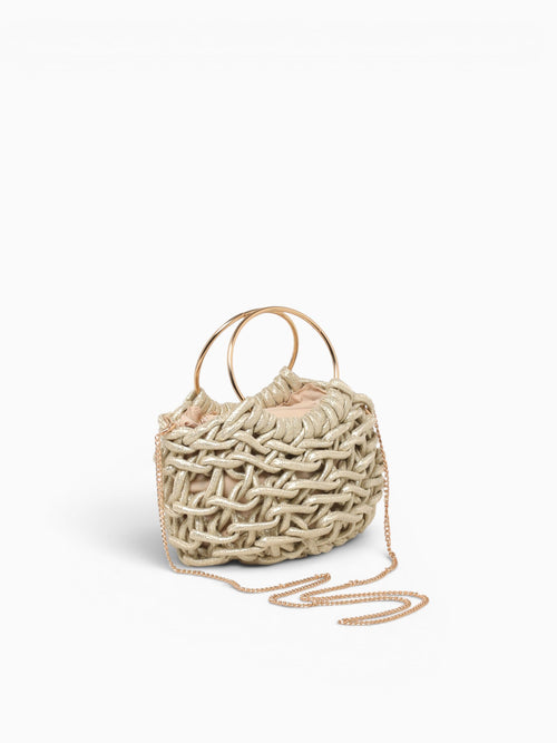 Leia Top Handle Light Gold Gold