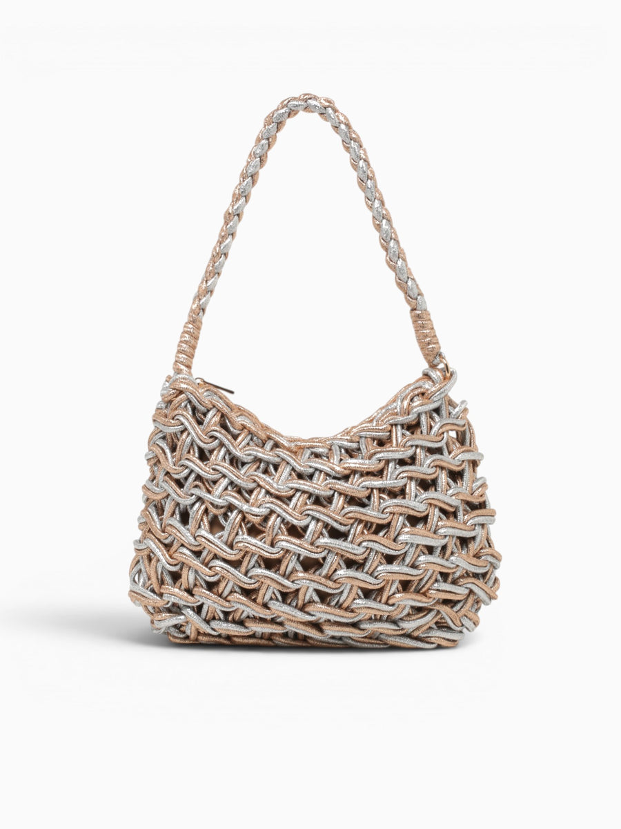 Lina Shoulder Bag Light Gold Multi Gold