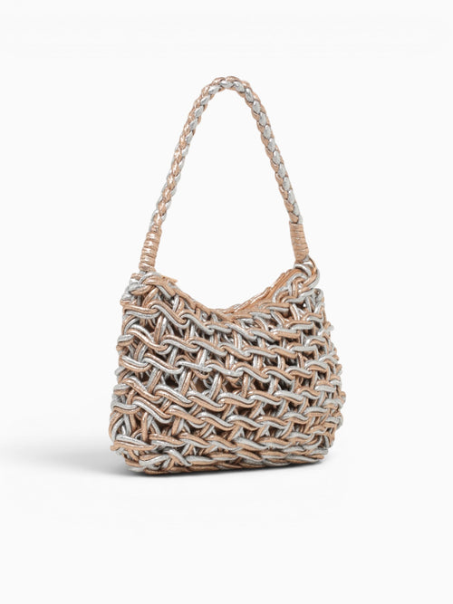 Lina Shoulder Bag Light Gold Multi Gold