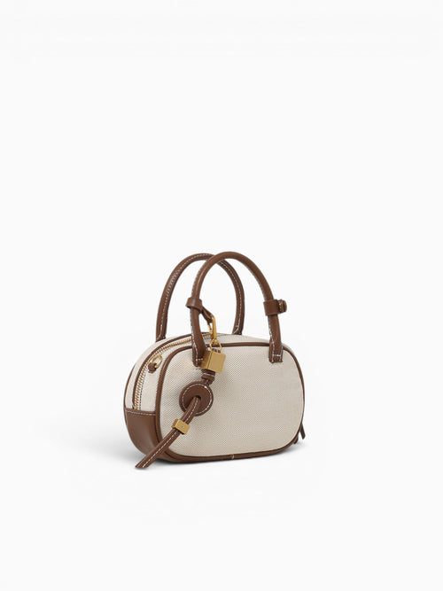 Juniper Top Handle Canvas White White