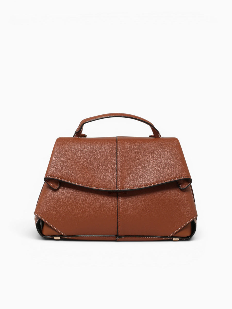Paulina Top Handle Brown Brown