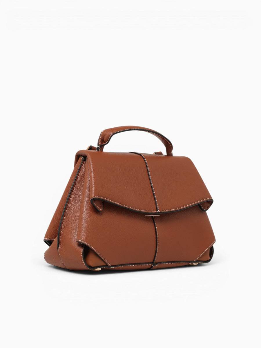 Paulina Top Handle Brown Brown
