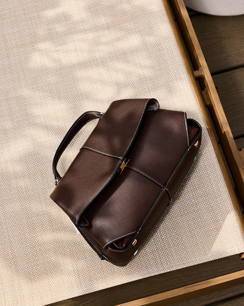 Paulina Top Handle Brown