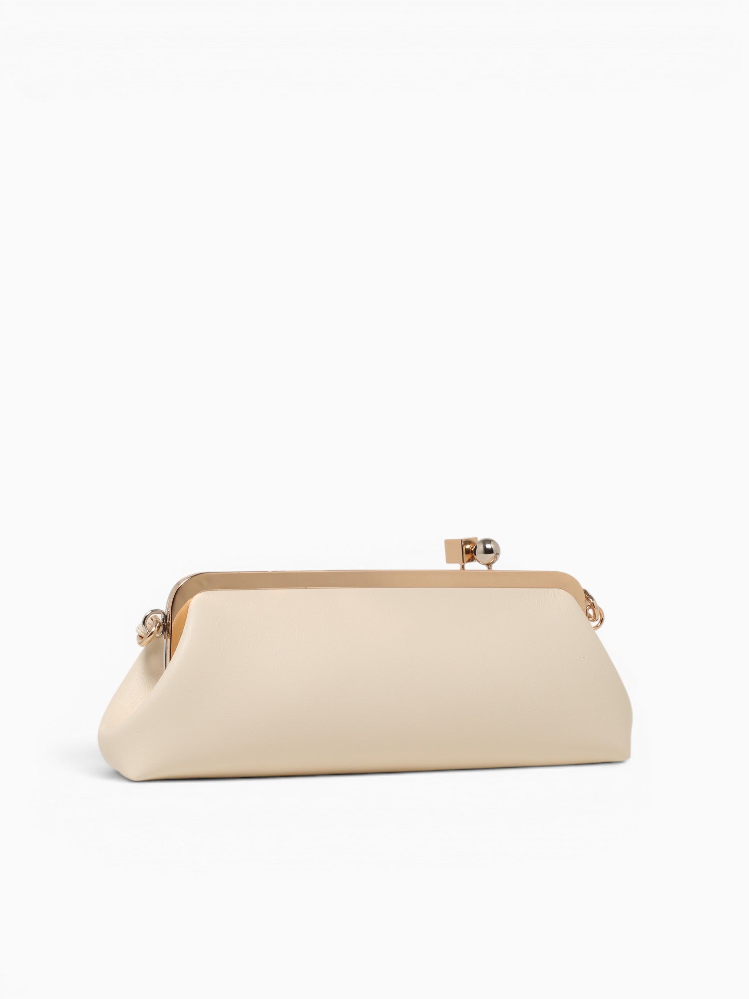 Valentina Kisslock Clutch Off White Off White