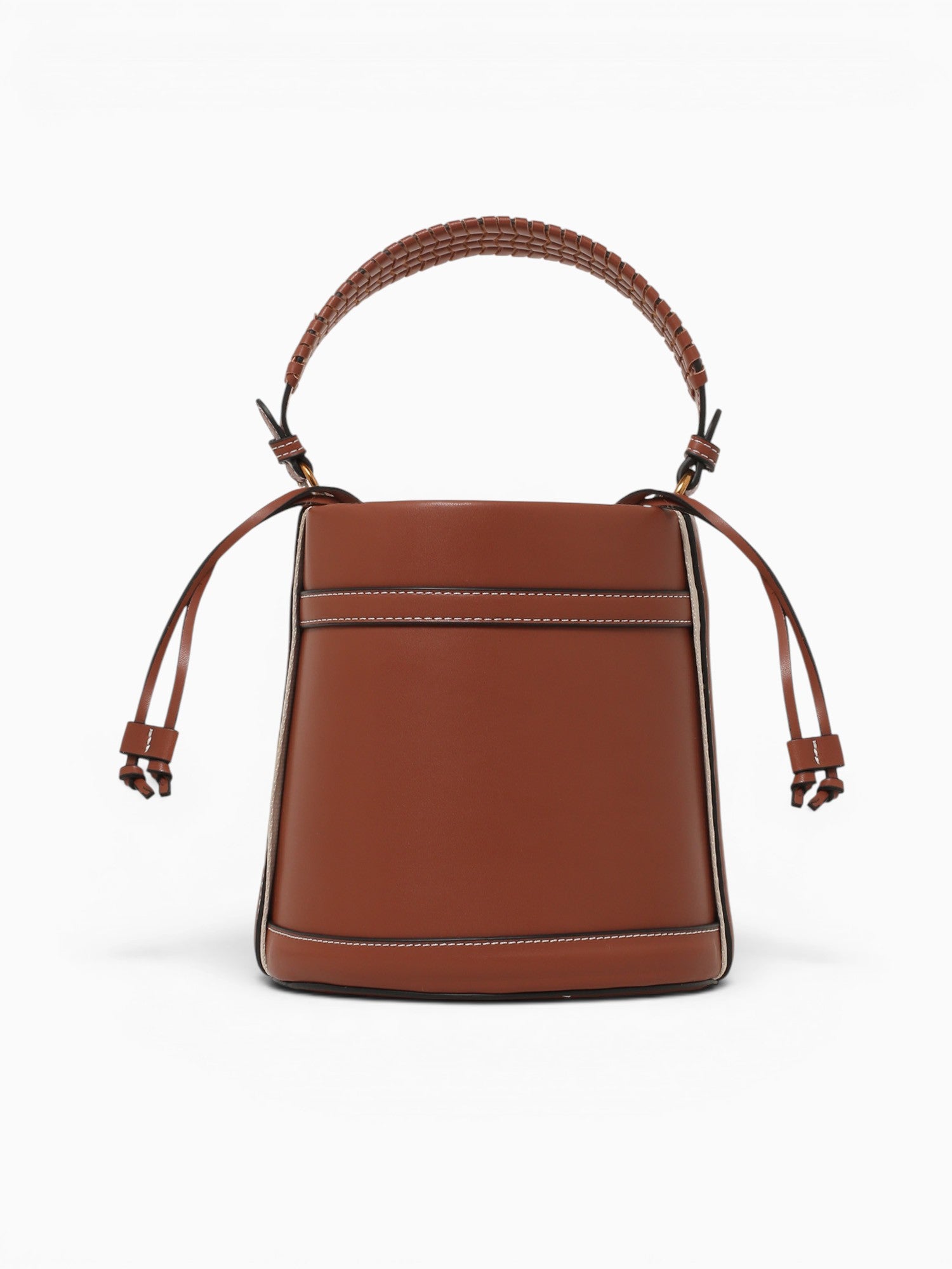 Elle Bucket Shoulder Bag Brown Brown