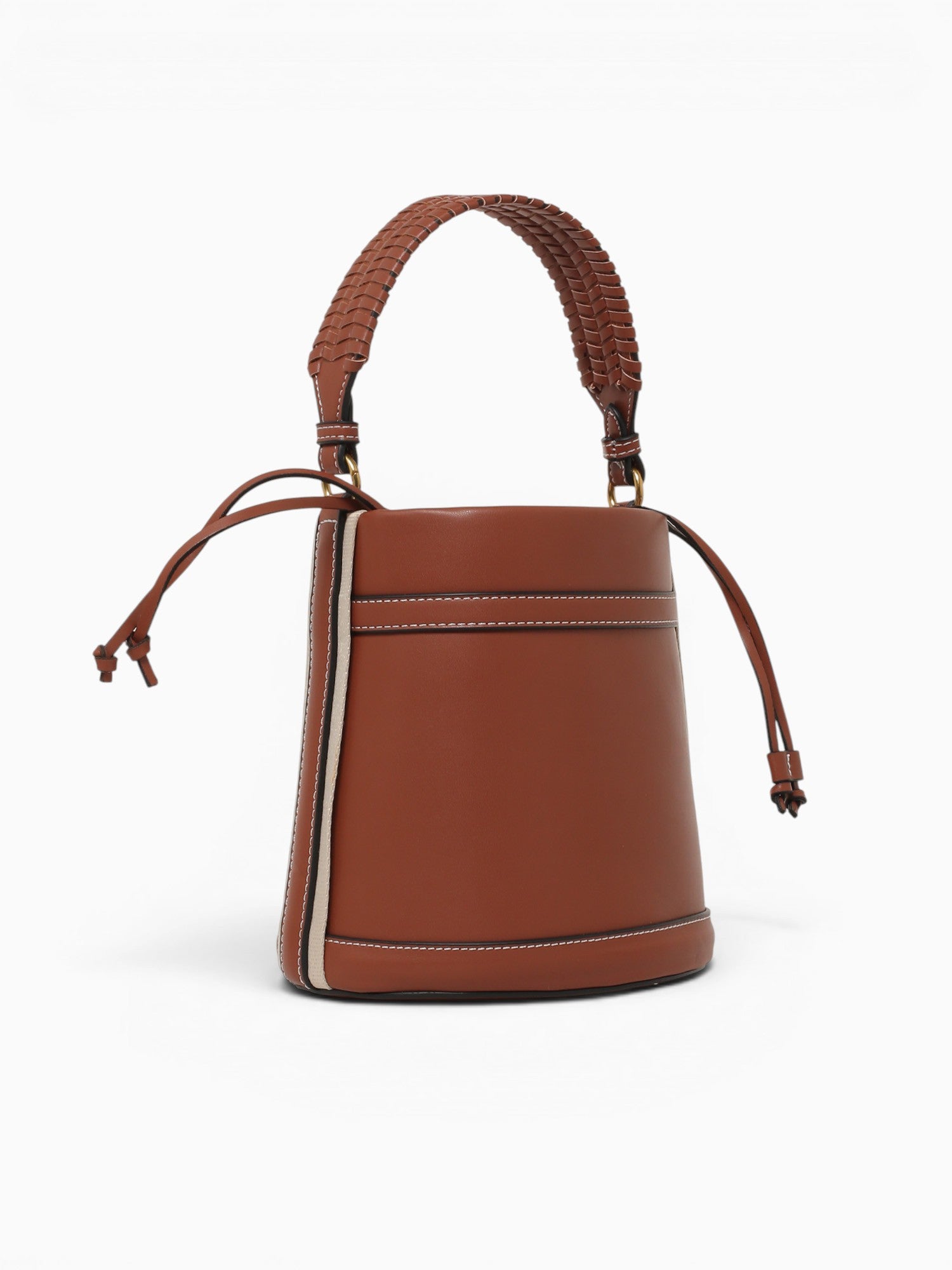 Elle Bucket Shoulder Bag Brown Brown