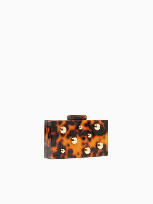 Solaris Box Bag Leopard Black Brown