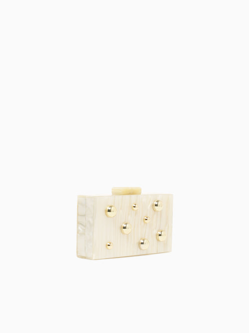 Solaris Box Bag Ivory Taupe
