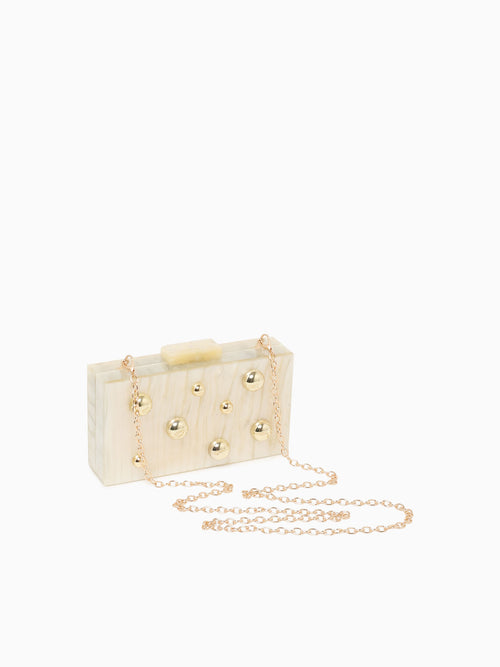 Solaris Box Bag Ivory Taupe
