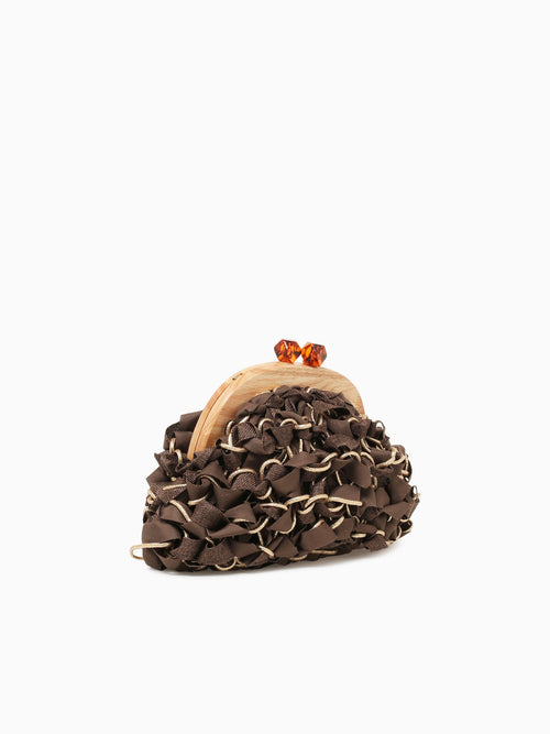 Isolde Clutch Dark Brown Dark Brown