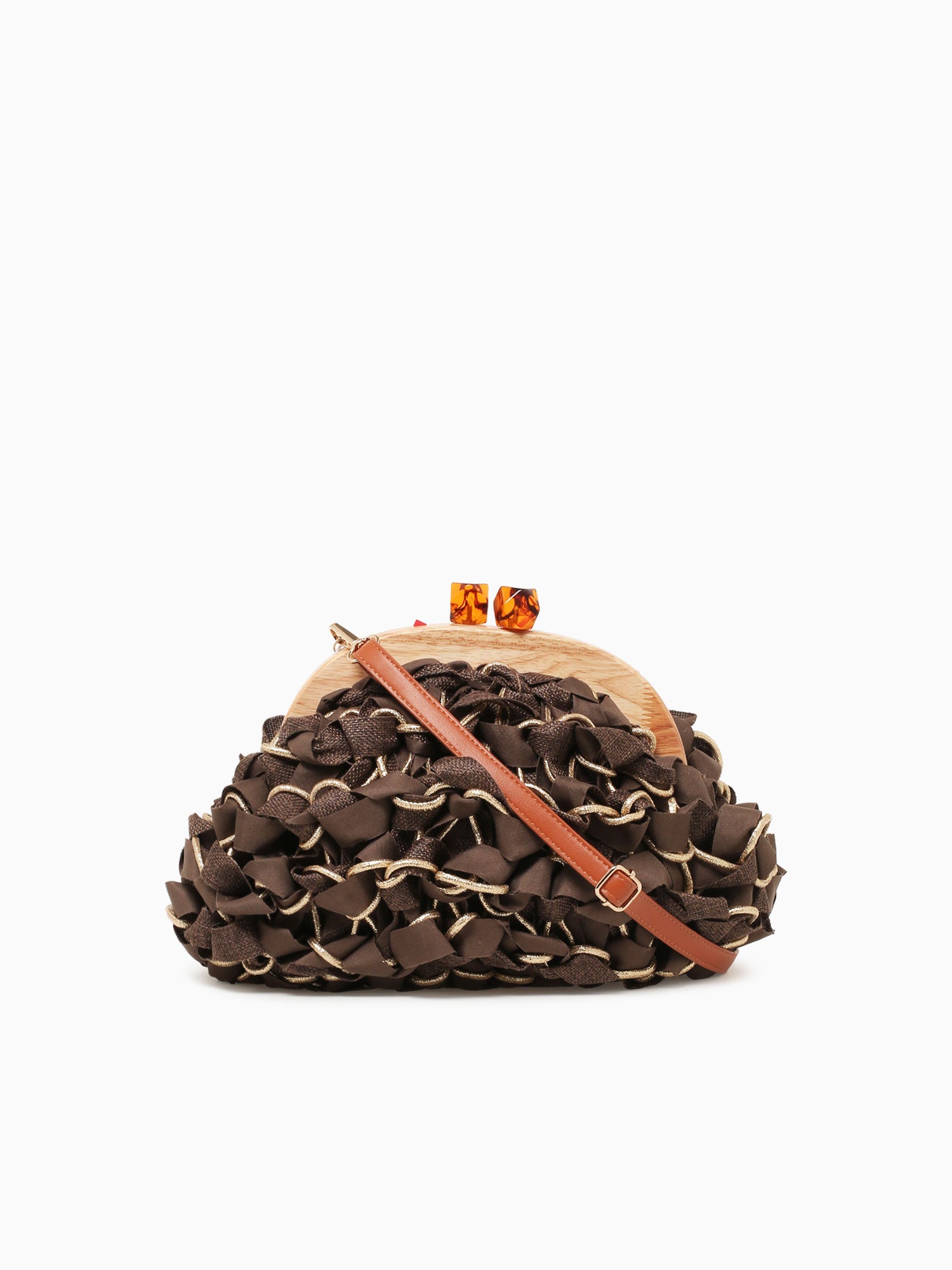 Isolde Clutch Dark Brown Dark Brown