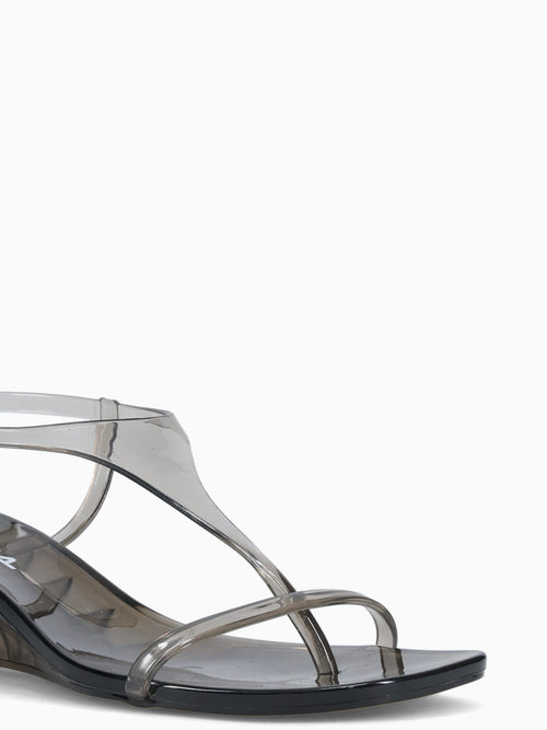Gigi Smoke Clear Vinyl Grey / 5 / M