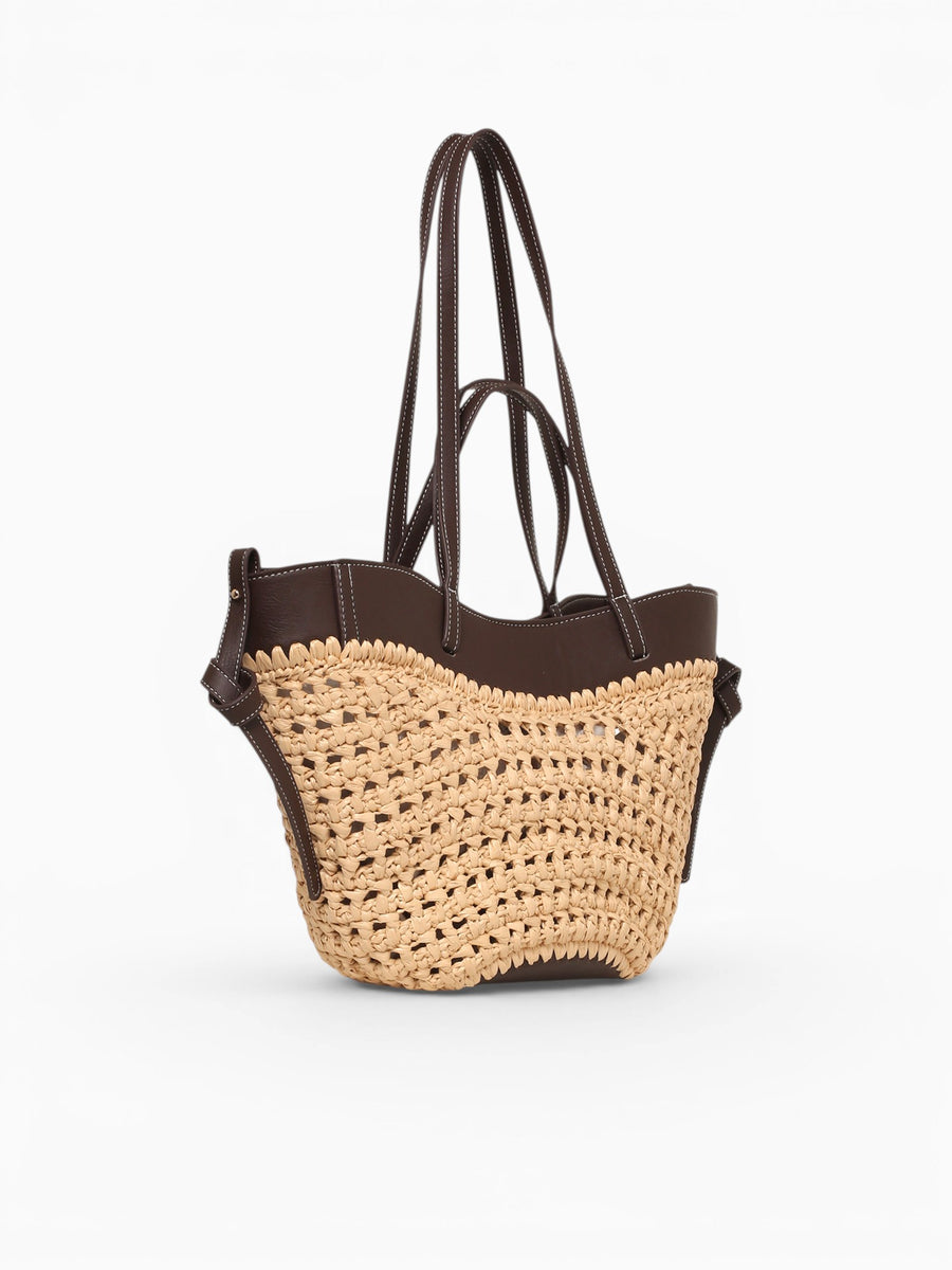 Florence Tote Bag Brown Beige Brown