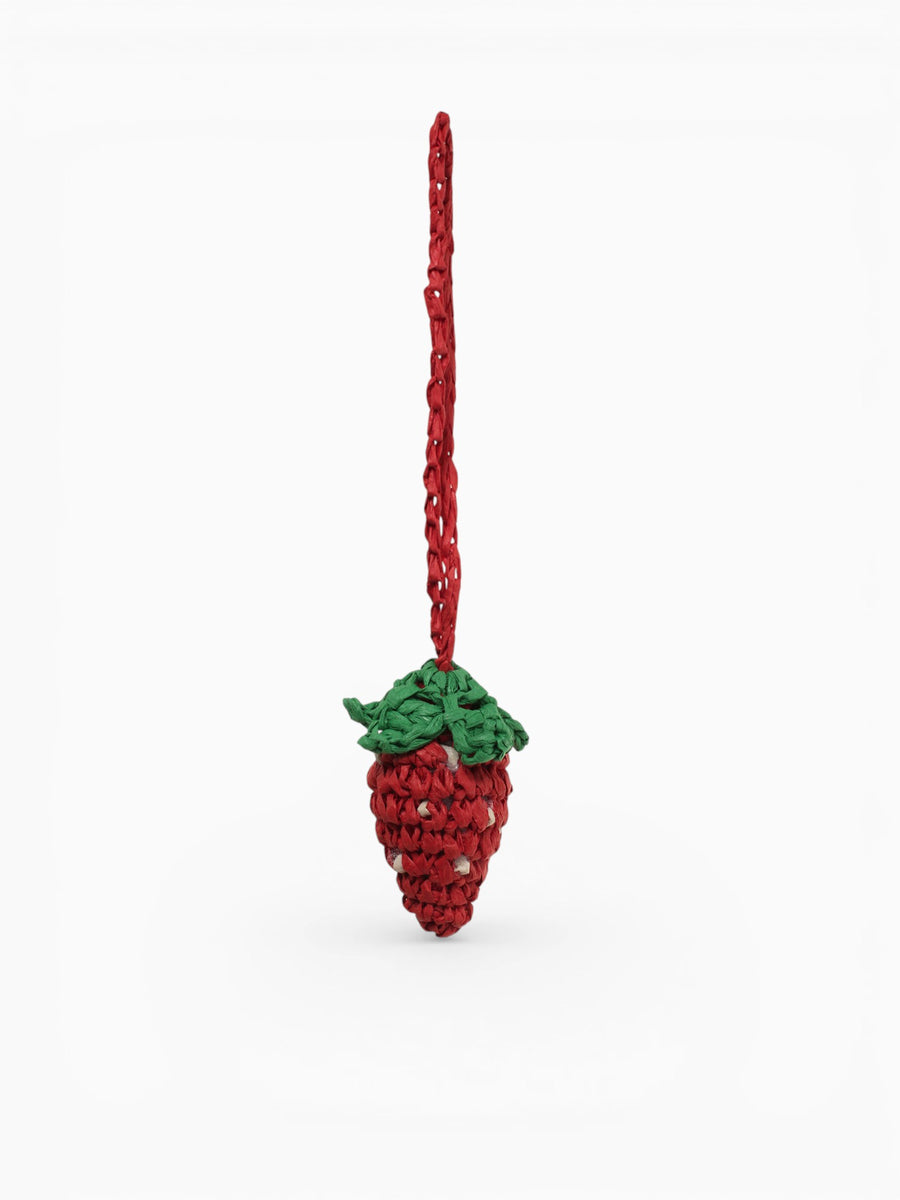 Strawberry Bag Charm Red