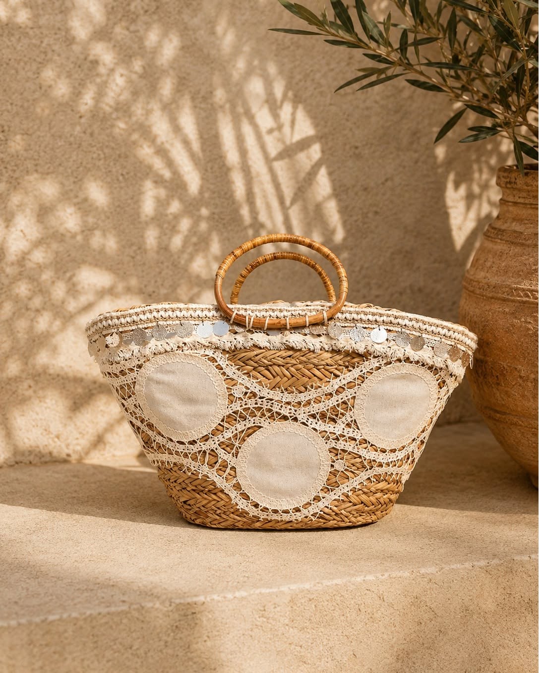 Wave Tote Beige