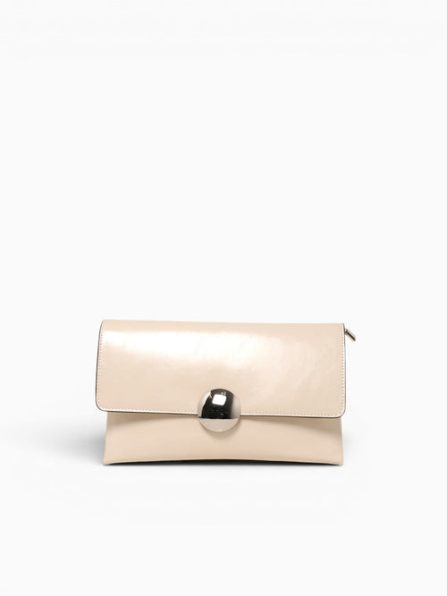 Delia Clutch Off White Pat