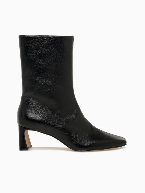 Rosario Preto Cracked Couro Black / 5 / M