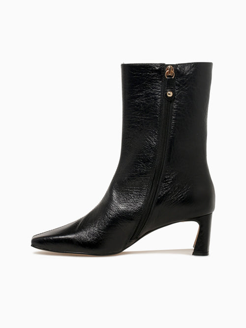 Rosario Preto Cracked Couro Black / 5 / M