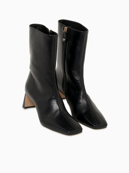 Rosario Preto Cracked Couro Black / 5 / M