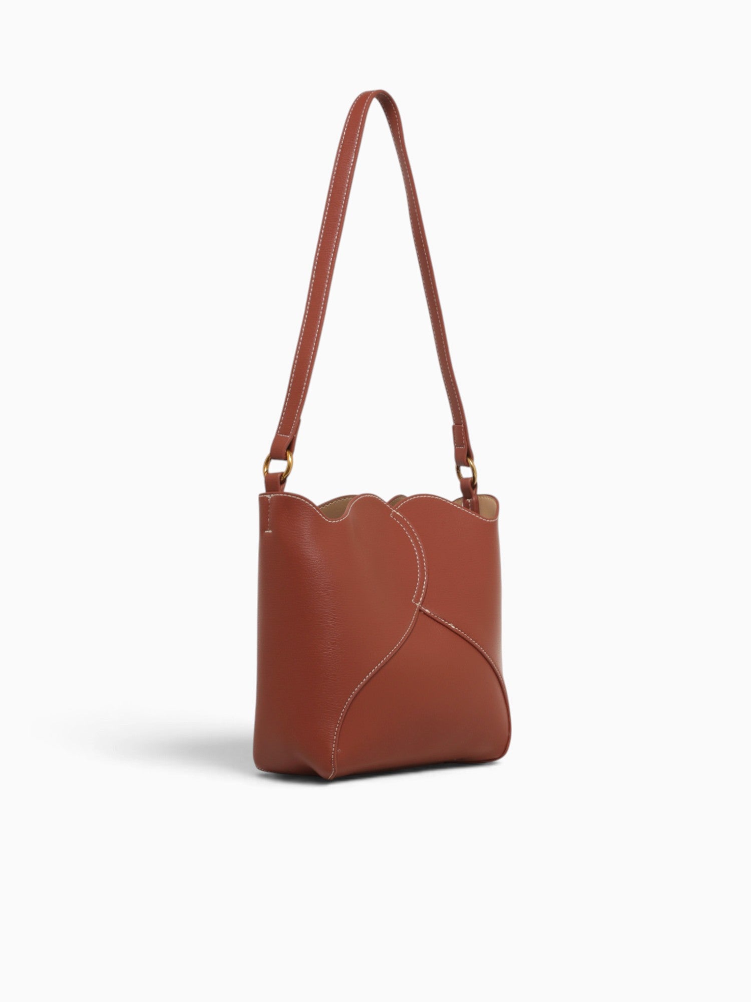 Curved Shoulder Bag Tan