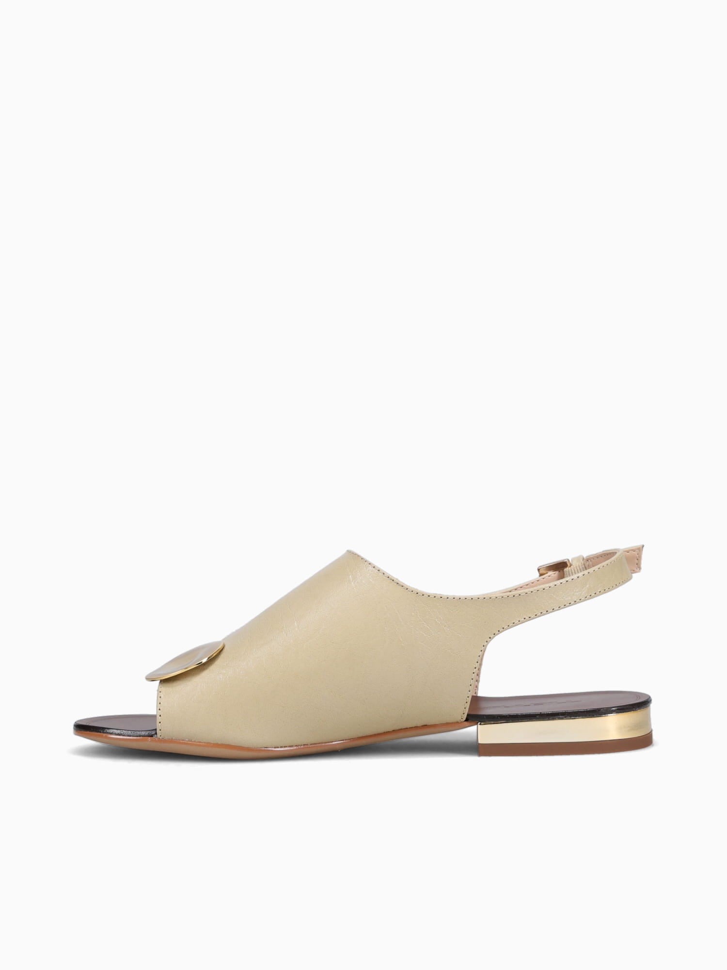 Amélie Chantily Cracked Couro Taupe / 5 / M