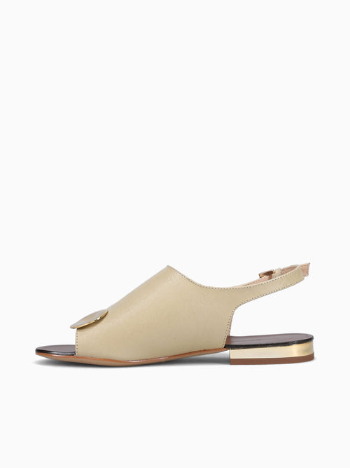Amélie Chantily Cracked Couro Taupe / 5 / M