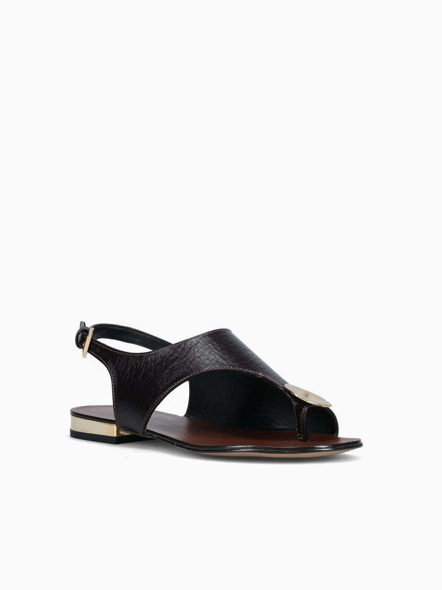 Amélie Chocolate Cracked Couro Dark Brown / 5 / M