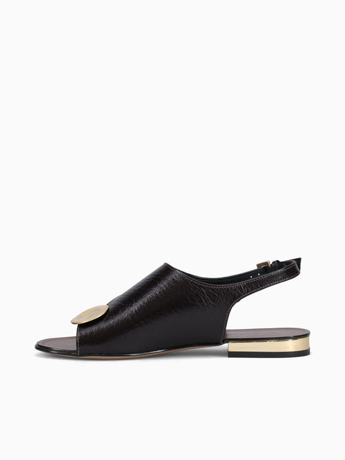 Amélie Chocolate Cracked Couro Dark Brown / 5 / M