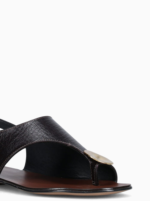 Amélie Chocolate Cracked Couro Dark Brown / 5 / M