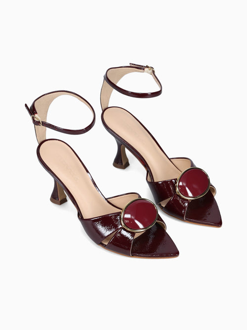 Isabellee Rubino Glossy Patent Leather Dark Pink / 5 / M