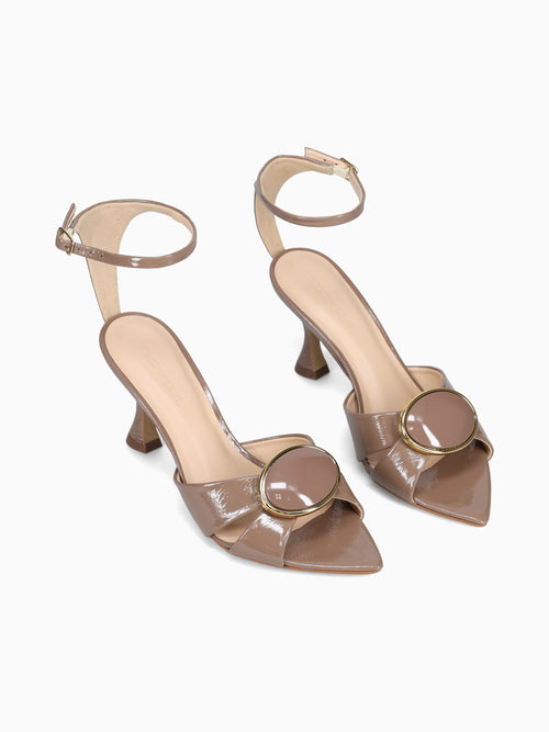 Isabellee Grigio Glossy Patent Leather Grey / 5 / M