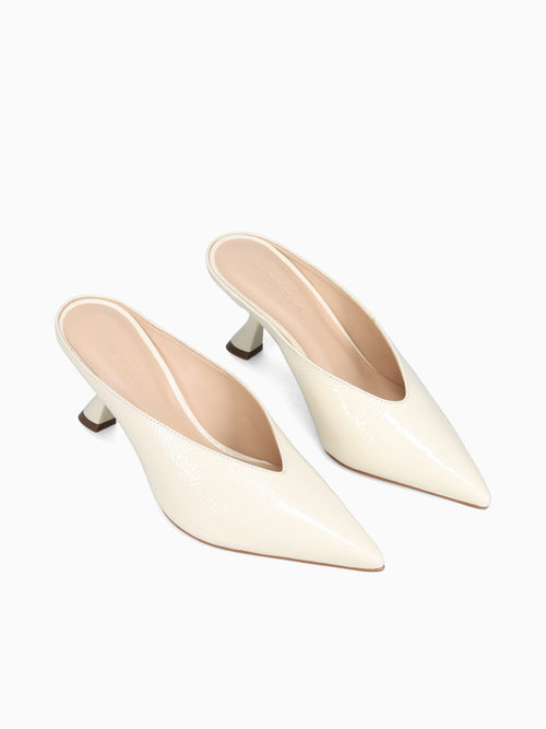 Rosalie White Glossy Patent Leather White / 5 / M