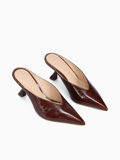 Rosalie Conhaque Glossy Patent Leather Tan / 5 / M