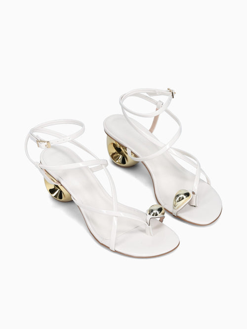 Alessia Offwhite Oro verniz Off White / 5 / M