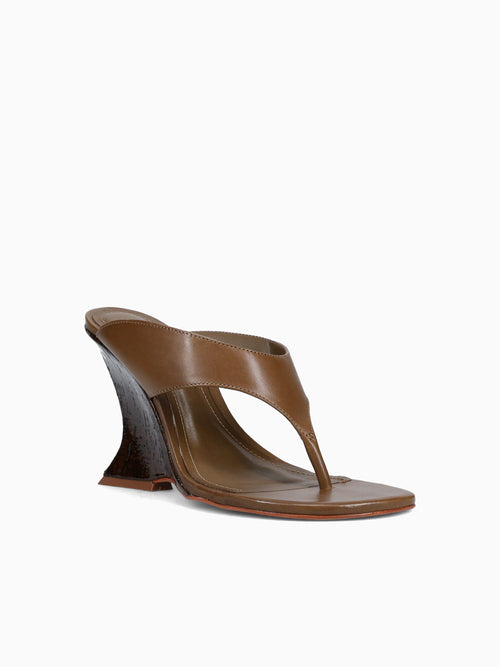 Yalí  Dried Olive Atanado Leather Dark Green / 5 / M