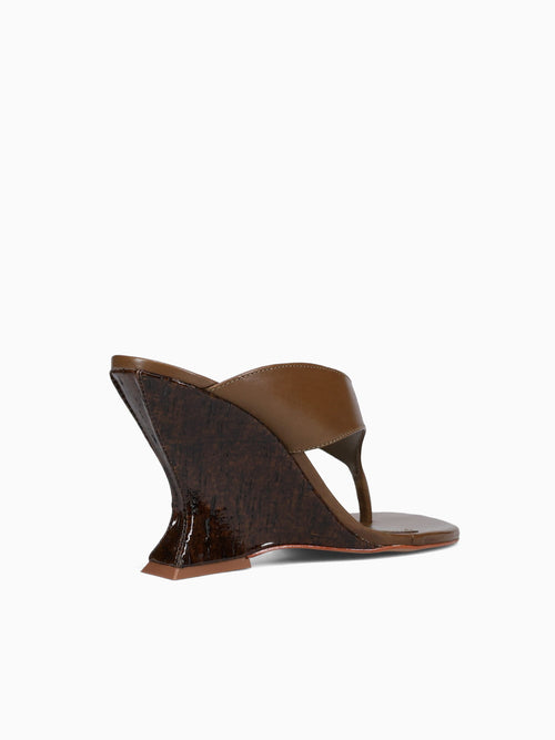 Yalí  Dried Olive Atanado Leather Dark Green / 5 / M