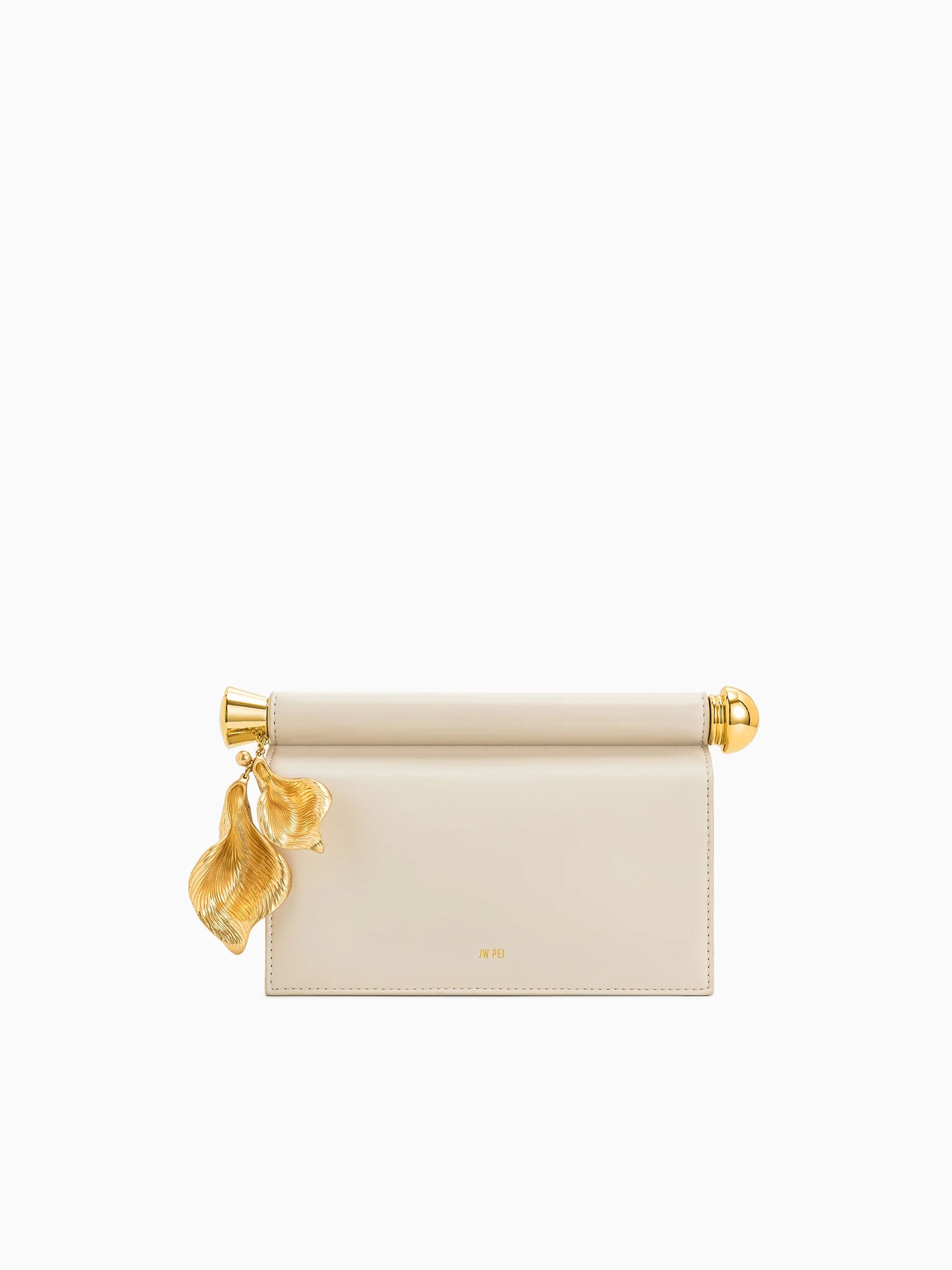 Holly Metal Clutch White White