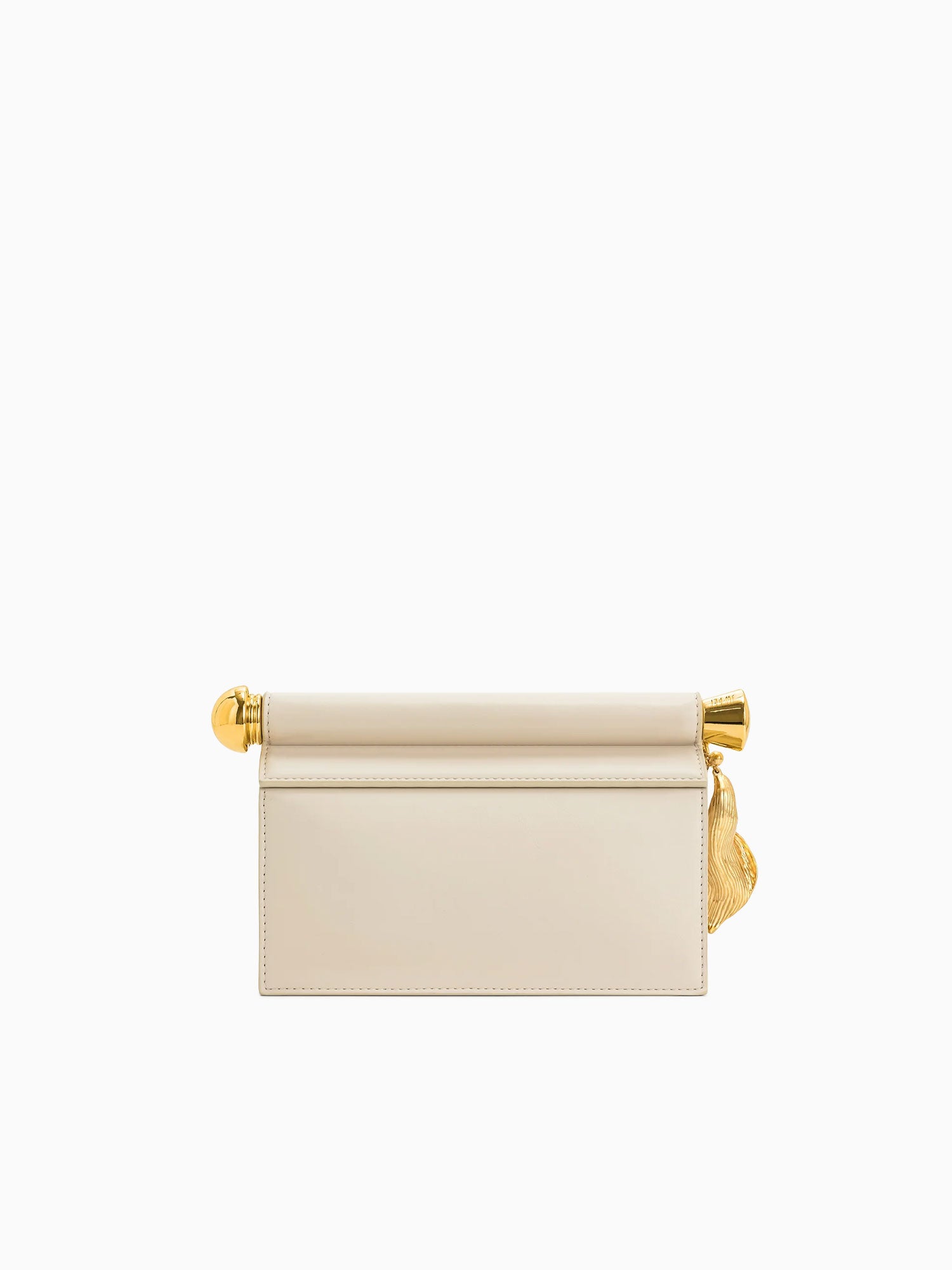 Holly Metal Clutch White White
