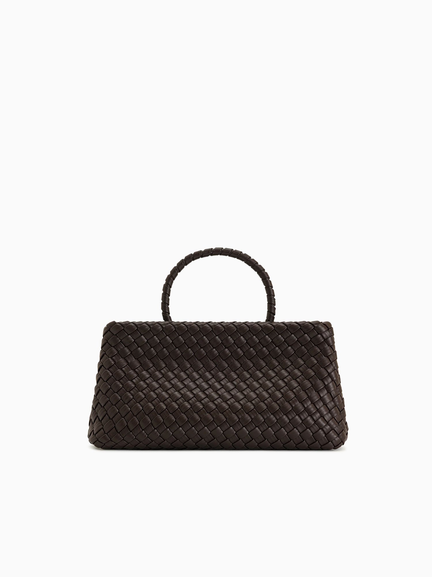 Elora Woven Tote Dark Brown Dark Brown
