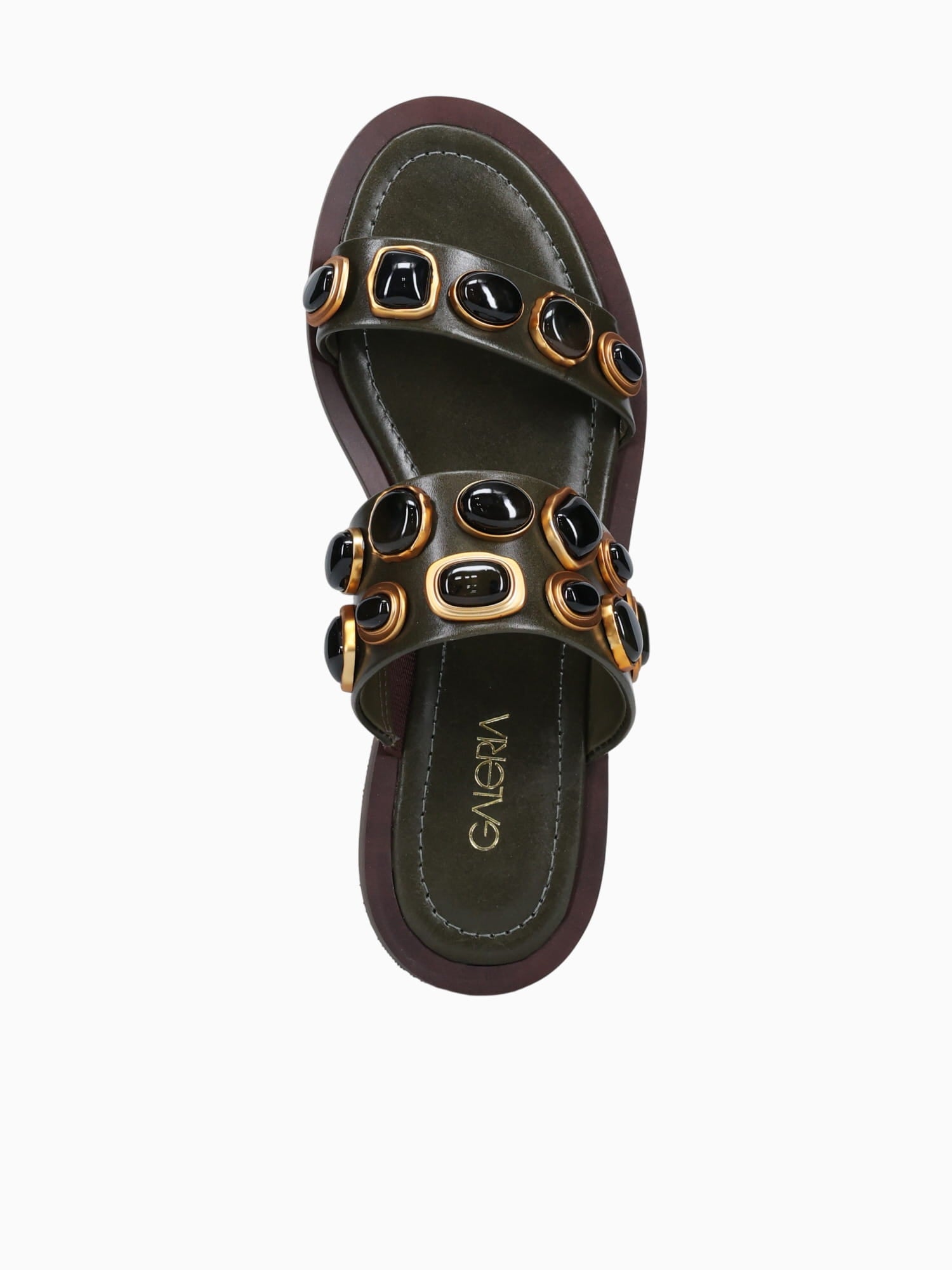 Nerea Oliva Leather Dark Green / 5 / M