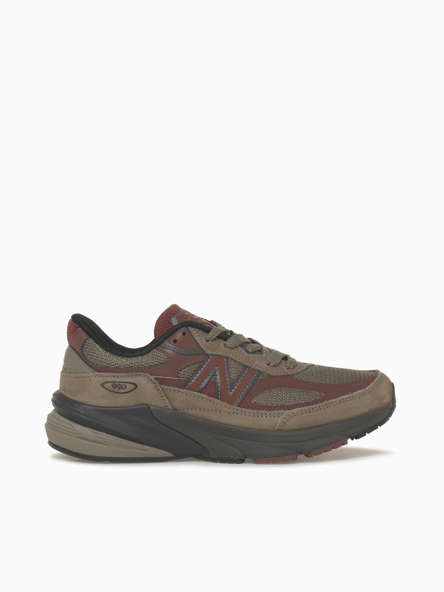 990v6 Dark Camo Leather Dark Brown / 8 / M