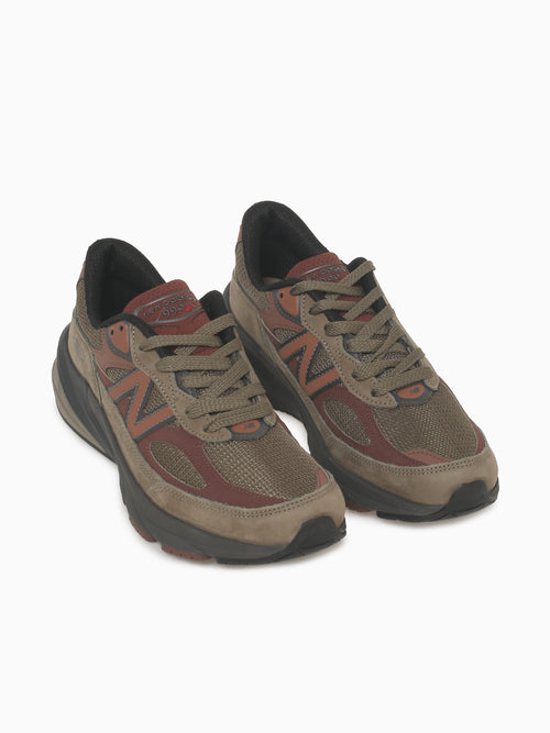990v6 Dark Camo Leather Dark Brown / 8 / M